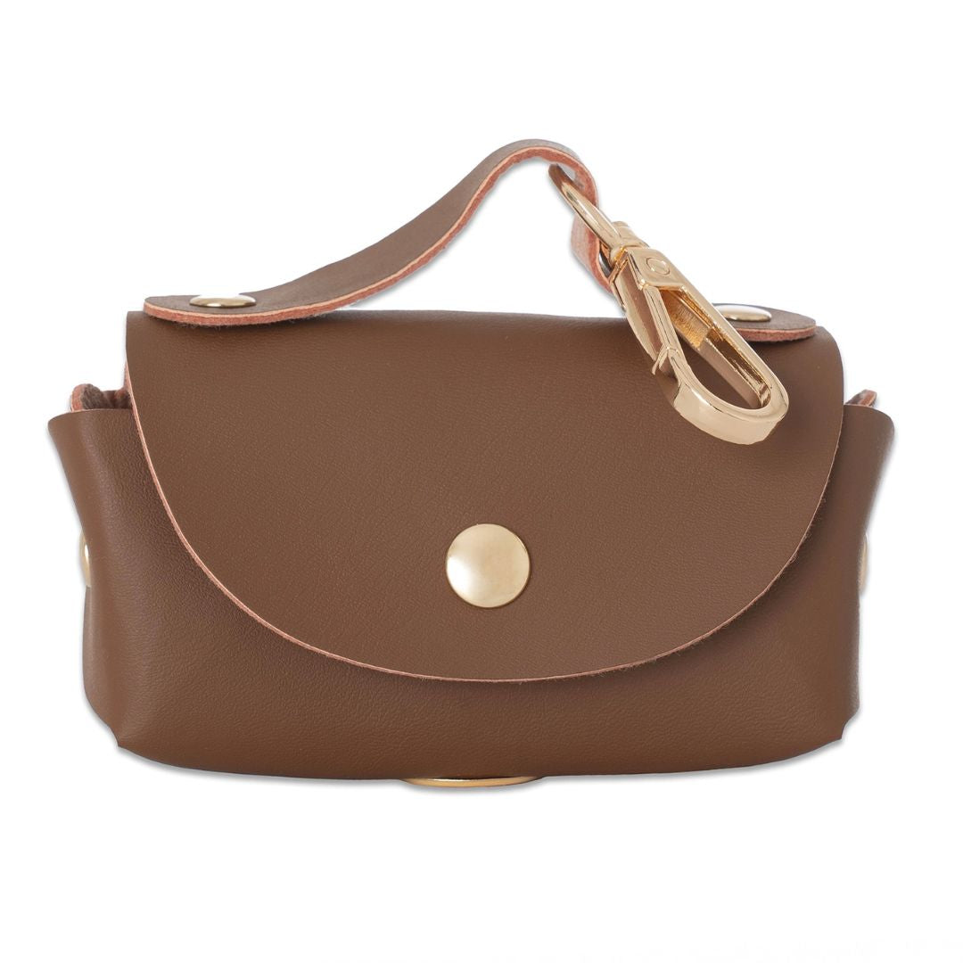 רצועה ללא ידיים + קולר הסט המלא | חום אספרסו - Petrix