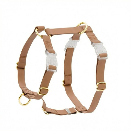 רתמת נון פול לכלבים סיליקון בלעדי בישראל | חום קלאסי