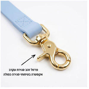 רצועת כלבים באורך 1.2 מטר וברוחב 20 ממ בצבע כחול אוקיינוס – רצועה רגילה לכלב | Petrix