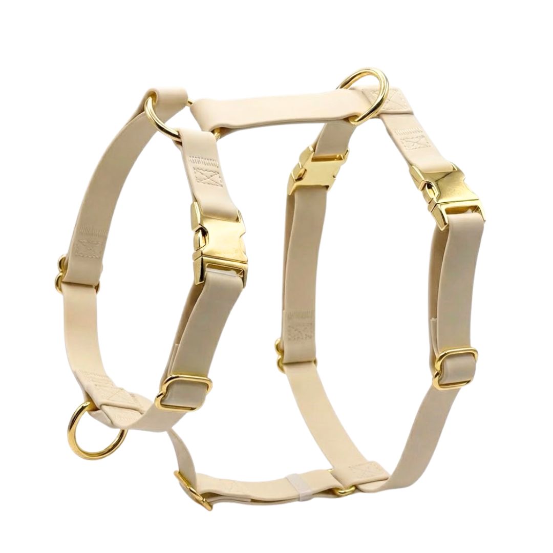 רצועה ללא ידיים + רתמה הסט המלא  | בז