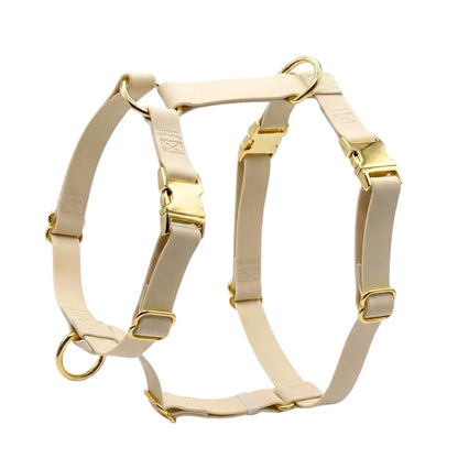 רצועה ללא ידיים + רתמה הסט המלא  | בז