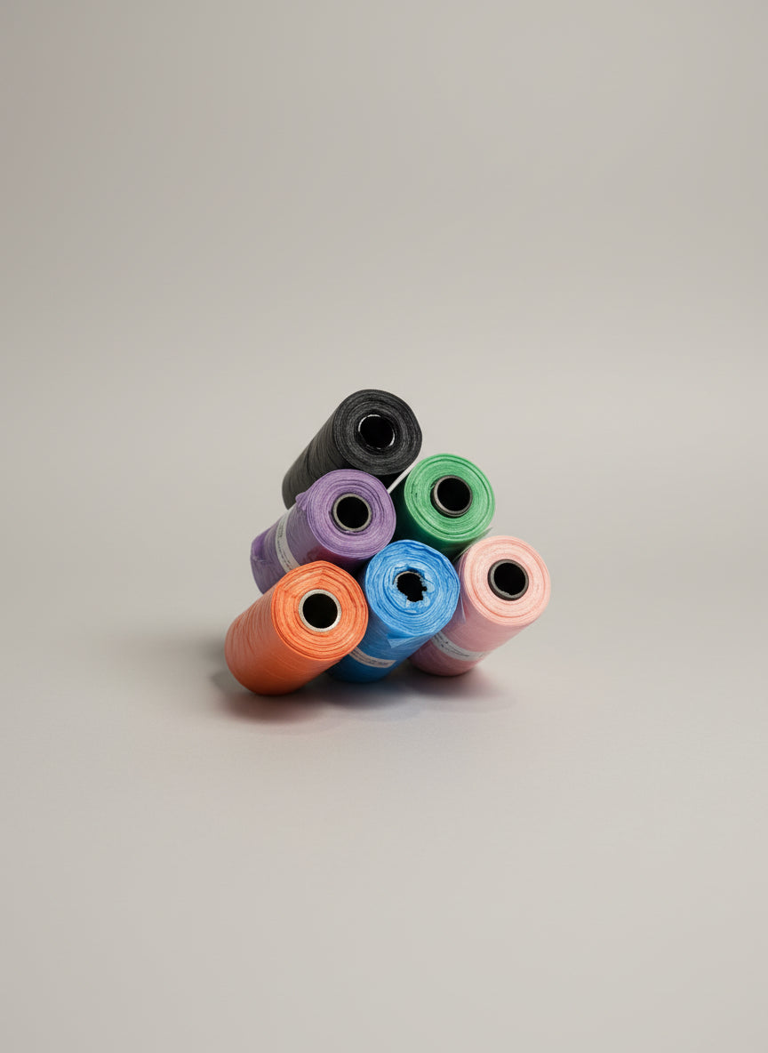 סט 6 שקיות איסוף צרכים צבעוני