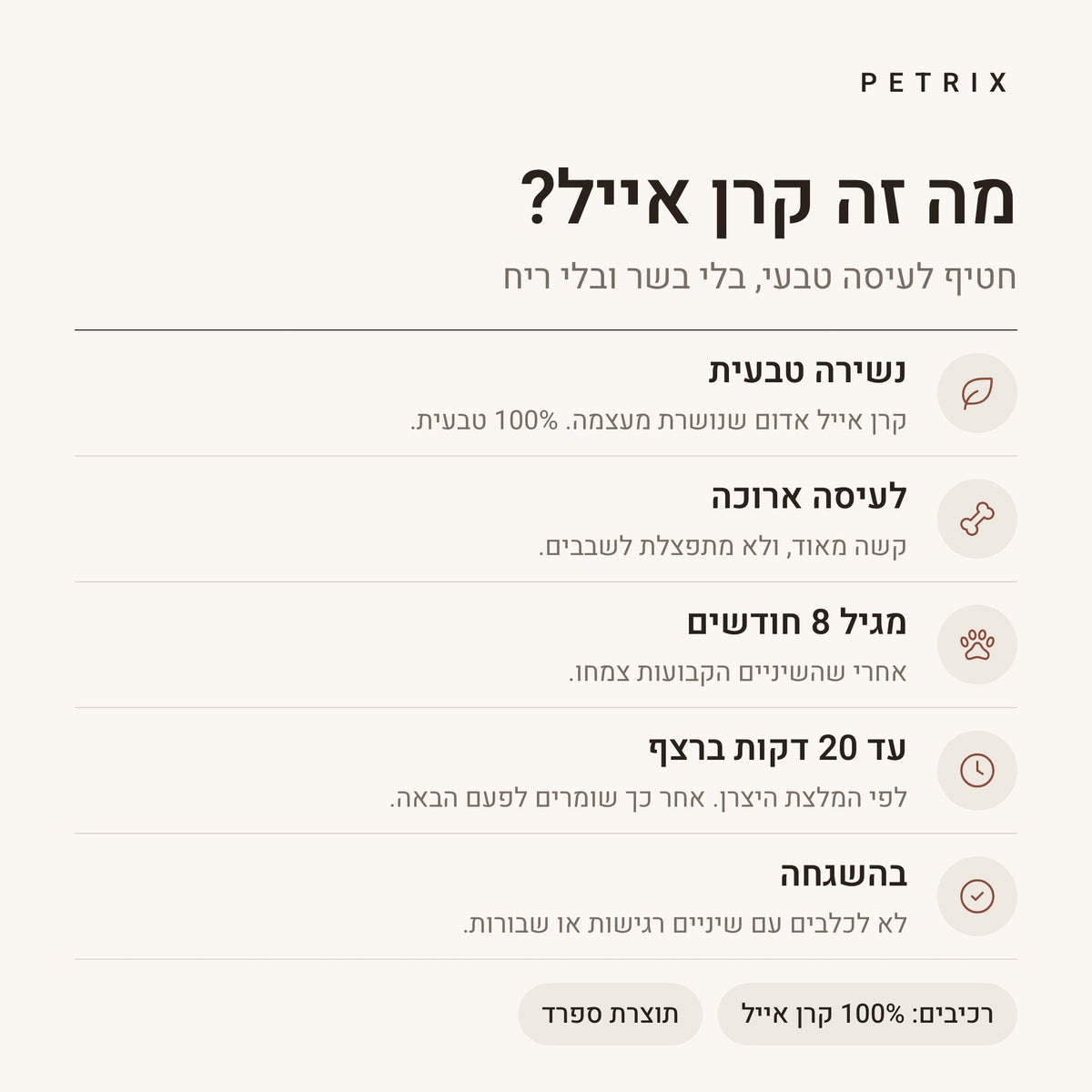 קרן אייל חצויה לכלב – תמונה 3